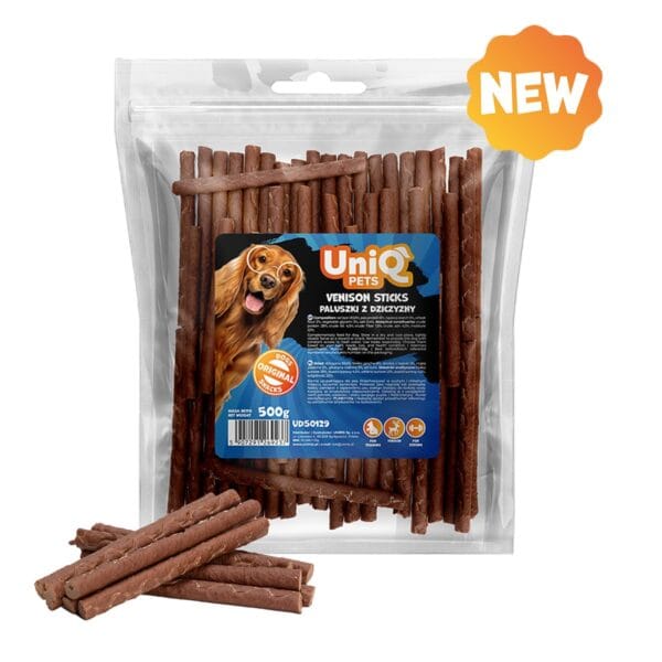 5802-2 Uniq 500gr Λιχουδιά για Σκύλους Μαλακά Στικς με Ελάφι