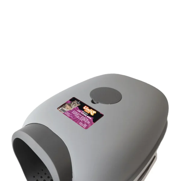 Λεκάνες Υγιεινής Uniq Τουαλέτα Γάτας Κλειστή με Φτυαράκι Γκρι