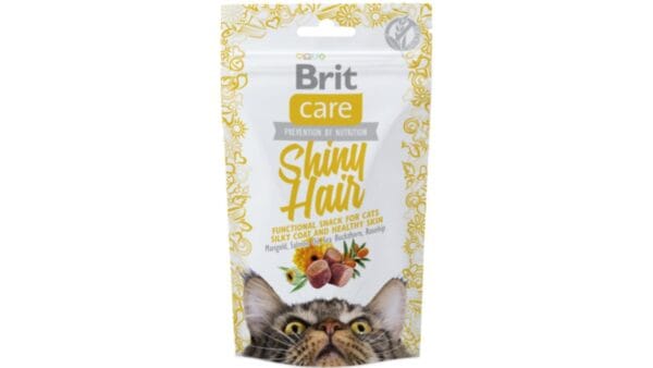 Brit Care® Cat Functional Snack Shiny Hair 50gr Λιχουδιές Brit Care® Cat Functional Snack Shiny Hair 50gr