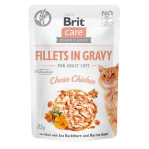Υγρή Τροφή Brit Care® Cat Pouches Fillets In Gravy Chicken 85gr