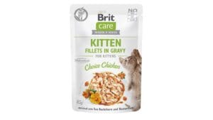 Υγρή Τροφή Brit Care® Cat Pouches Fillets In Gravy Kitten Chicken 85gr