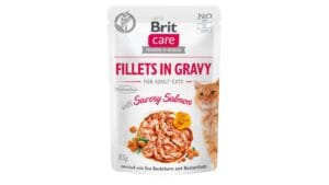 Υγρή Τροφή Brit Care® Cat Pouches Fillets In Gravy Salmon 85gr