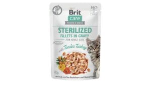 Υγρή Τροφή Brit Care® Cat Pouches Fillets In Gravy Sterilised Turkey 85gr