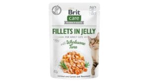 Υγρή Τροφή Brit Care® Cat Pouches Fillets In Jelly Tuna with Carrot & Rosemary 85gr