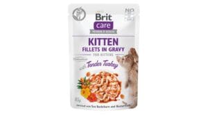Υγρή Τροφή Brit Care® Pouches with Turkey for Kinttens 85gr