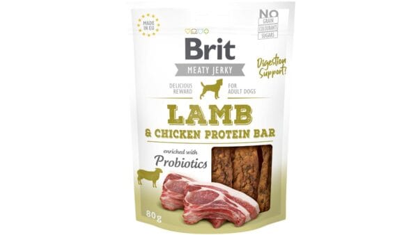 Brit® Dog Snack Jerky Protein Bar Lamb 80gr Λιχουδιές Για Σκύλους Brit® Dog Snack Jerky Protein Bar Lamb 80gr