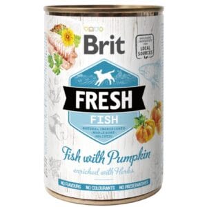 Υγρή Τροφή Brit Fresh® Dog Fish With Pumpkin 400gr