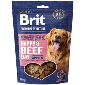 Λιχουδιές Για Σκύλους Brit Premium By Nature® Dog Semi-Moist Snacks Happy Beef with Apples 180gr