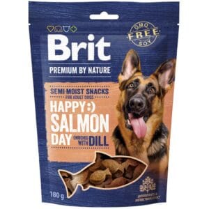 Λιχουδιές Για Σκύλους Brit Premium By Nature® Dog Semi-Moist Snacks Happy Salmon with Dill 180gr