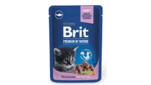 Υγρή Τροφή Brit Premium By Nature® Kitten Pouches White Fish 100gr