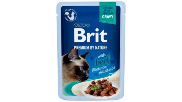 Brit Premium® Cat Gravy Pouches Beef 85gr Υγρή Τροφή Brit Premium® Cat Gravy Pouches Beef 85gr