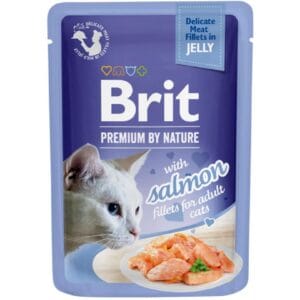 Υγρή Τροφή Brit Premium® Cat Jelly Pouches Salmon 85gr
