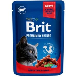 Υγρή Τροφή Brit Premium® Cat Pouches Beef 100gr