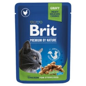 Υγρή Τροφή Brit Premium® Cat Pouches Chicken Sterilised 100gr