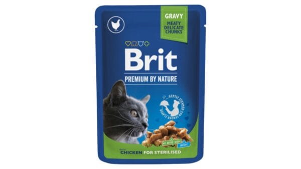 Υγρή Τροφή Brit Premium® Cat Pouches Chicken Sterilised 100gr