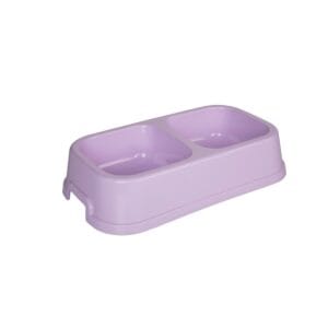 Joypet Πλαστικό Square Διπλό Μπολ Φαγητού & Νερού για Σκύλο & Γάτα 0,6LT (Διάφορα Χρώματα)