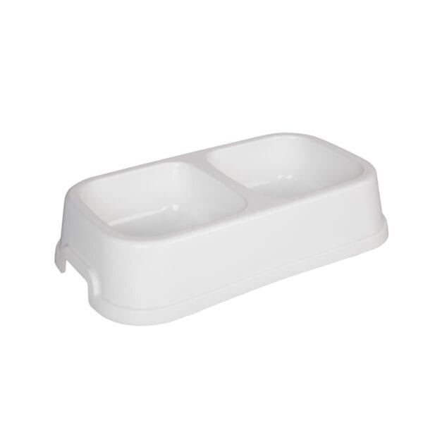 Joypet Πλαστικό Square Διπλό Μπολ Φαγητού & Νερού για Σκύλο & Γάτα 1,2LT (Διάφορα Χρώματα)