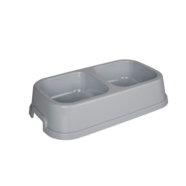 Joypet Πλαστικό Square Διπλό Μπολ Φαγητού & Νερού για Σκύλο & Γάτα 1,2LT (Διάφορα Χρώματα)