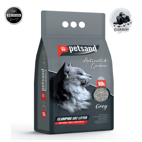 Petsand Άμμος Γάτας Grey Carbon 10lt Petsand Άμμος Γάτας Grey Carbon 10lt