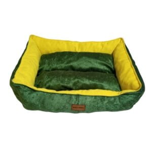 Robert Shop Collection Σετ Κρεβατιών Κατοικιδίων Ορθογώνιο Πράσινο-Κίτρινο