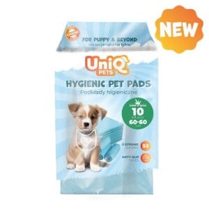 Εκπαιδευτικές Πάνες Uniq Πάνες Επιδαπέδιες Σκύλου Μπλε με Μυρωδιά Γρασίδι 60x60εκ. 10τμχ