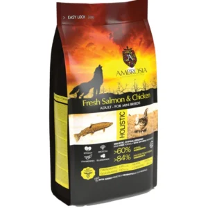 Ξηρά Τροφή AMBROSIA GRAIN FREE ADULT MINI ΚΟΤΟΠΟΥΛΟ & ΣΟΛΟΜΟΣ 2 kg 6 kg