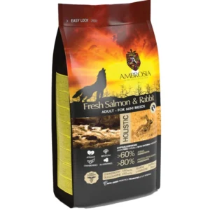 AMBROSIA GRAIN FREE ADULT MINI SENSITIVE FRESH SALMON & RABBIT - 5 kg