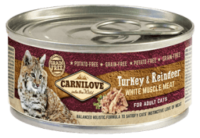 Υγρή Τροφή Carnilove® Cat Adult Turkey & Reindeer 100gr