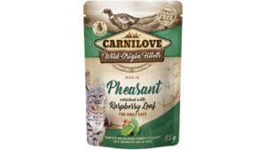 Υγρή Τροφή Carnilove® Cat Pouches Pheasant enriched with Raspberry Leaf 85gr