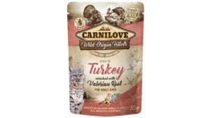 Υγρή Τροφή Carnilove® Cat Pouches Turkey enriched with Valerian Root 85gr