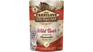 Υγρή Τροφή Carnilove® Cat Pouches Wild Boar enriched with Chamomile 85gr
