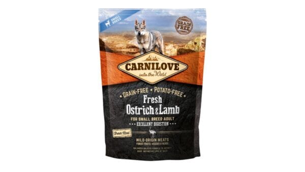 Carnilove Fresh® Dog Adult Small Ostrich & Lamb - 1.5 kg Carnilove Fresh® Dog Adult Small Ostrich & Lamb