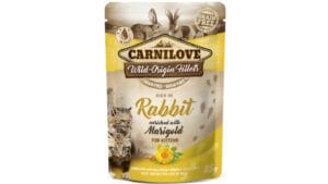 Υγρή Τροφή Carnilove® Kitten Pouches Rabbit enriched with Marigold 85gr