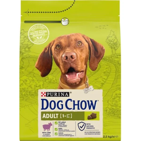 Ξηρά Τροφή DOG CHOW ADULT με Αρνί 2,5kg