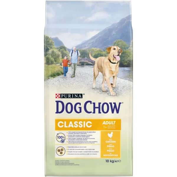 Ξηρά Τροφή DOG CHOW CLASSIC ADULT με Κοτόπουλο 10KG