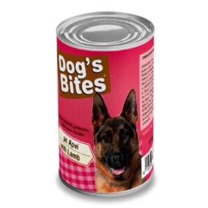 Υγρή Τροφή DOG'S BITES ΣΚΥΛΟΣ ΑΡΝΙ 1250GR