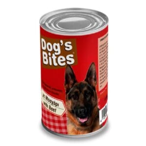 Υγρή Τροφή DOG'S BITES ΣΚΥΛΟΣ ΜΟΣΧΑΡΙ 1250GR