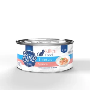 Υγρή Τροφή EGEO CAT KITTEN ΤΟΝΟΣ ΜΕ ΣΟΛΟΜΟ ΣΕ ΖΕΛΕ 85gr