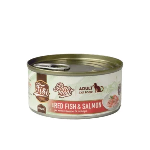 Υγρή Τροφή FISI PURE MEAT CAT ADULT ΚΟΚΚΙΝΟΨΑΡΟ & ΣΟΛΟΜΟΣ 170gr