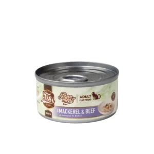 Υγρή Τροφή FISI PURE MEAT CAT ADULT ΣΚΟΥΜΠΡΙ & ΜΟΣΧΑΡΙ 80gr