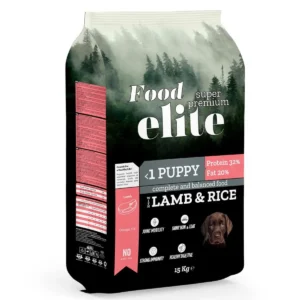Food Elite Super Premium (32 protein 20 fat) Ξηρά Τροφή για Κουτάβια με Αρνί & Ρύζι - 15 kg Food Elite Super Premium (32 protein 20 fat) Ξηρά Τροφή για Κουτάβια με Αρνί & Ρύζι - 15 kg