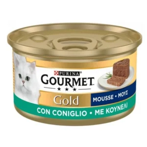 Υγρή Τροφή GOURMET GOLD ΠΑΤΕ με Κουνέλι 85gr