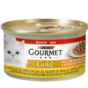 Υγρή Τροφή GOURMET GOLD SAUCE DELIGHT με Κοτόπουλο 85gr