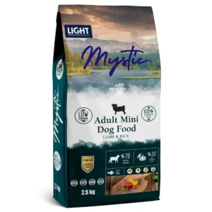 Mystic Low Grain Ξηρά Τροφή Light για Ενήλικους Σκύλους Μίνι με Αρνί και Ρύζι - 2,5 kg Mystic Low Grain Ξηρά Τροφή Light για Ενήλικους Σκύλους Μίνι με Αρνί και Ρύζι - 2,5 kg