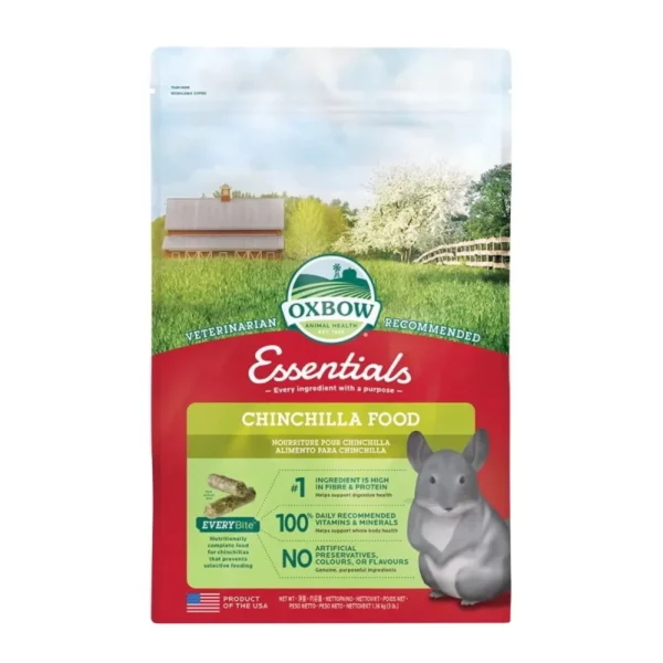 OXBOW ESSENTIALS Chinchilla 1,36kg Τροφή για Τσιντσιλά OXBOW ESSENTIALS Chinchilla 1,36kg