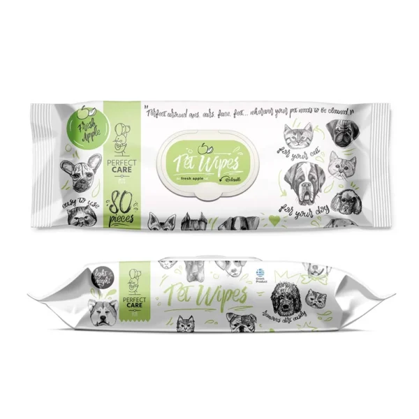 PERFECT CARE PET WIPES ΜΕ ΧΛΩΡΕΞΙΔΙΝΗ FRESH APPLE (80 μαντ.) Υγρά Μαντηλάκια PERFECT CARE PET WIPES ΜΕ ΧΛΩΡΕΞΙΔΙΝΗ FRESH APPLE (80 μαντ.)