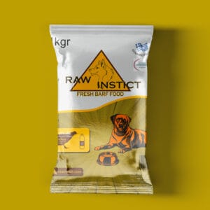 Barf Raw Instict με Κοτόπουλο και Λάδι Σολομού 1Kg