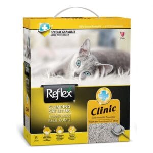 REFLEX CLUMPING CAT LITTER BENTONITE CLINIC FRESH SCENTED 6L