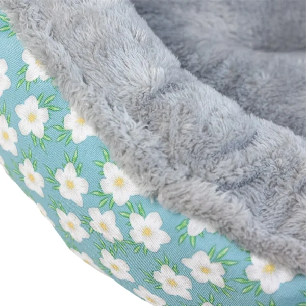 Uniq Κρεβάτι Κατοικιδίων Dailynap Snowflake Στρογγυλό Μπλε Large