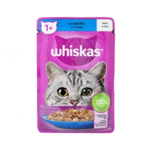 Υγρή Τροφή WHISKAS σε Ζελέ με Τόνο 85gr